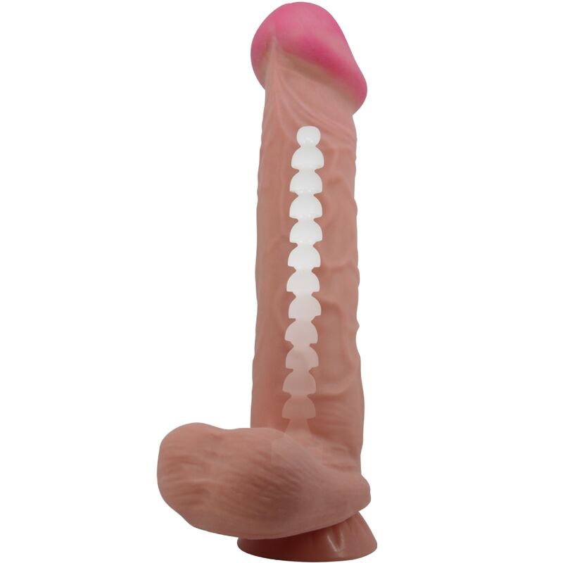 PRETTY LOVE - SLIDING SKIN SERIES REALISTISCHER DILDO MIT SLIDING SKIN SAUGNAPF BRAUN 26 CM – Bild 5