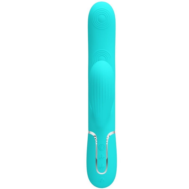 PRETTY LOVE - PERLITA MULTIFUNKTIONS-3-IN-1-G-PUNKT-VIBRATOR AQUA GRÜN – Bild 2