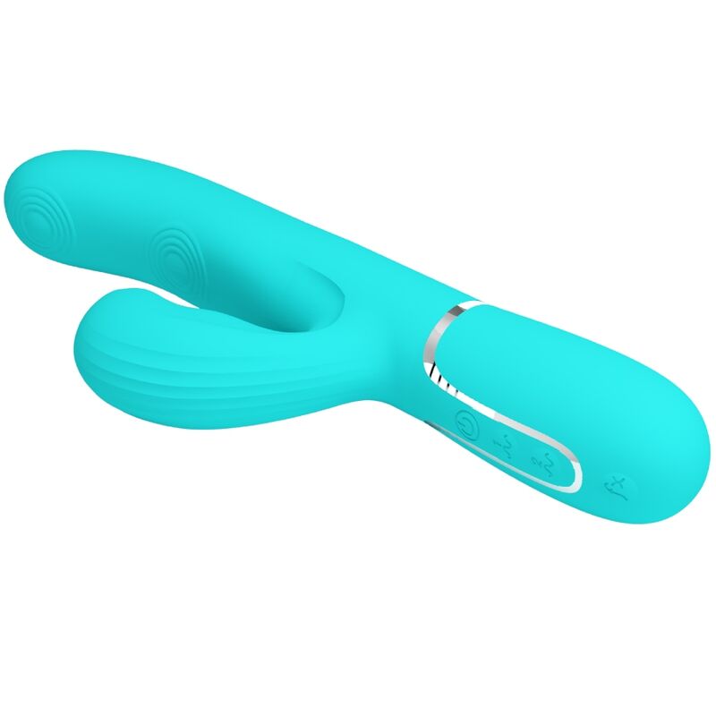 PRETTY LOVE - PERLITA MULTIFUNKTIONS-3-IN-1-G-PUNKT-VIBRATOR AQUA GRÜN – Bild 5