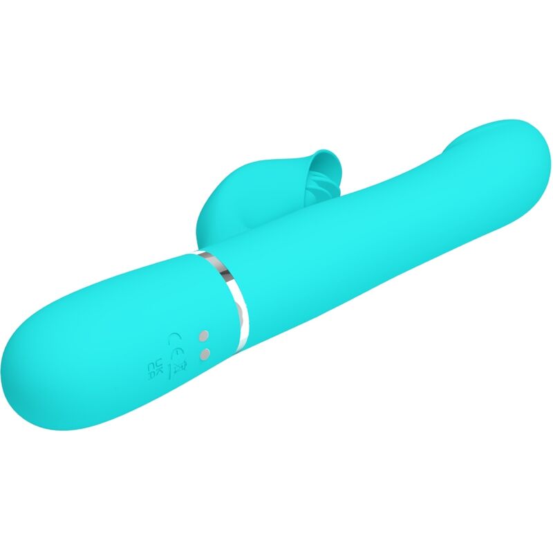 PRETTY LOVE - RABBIT VIBRATOR PEARLS AQUA GREEN – Bild 5