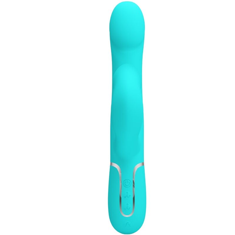 PRETTY LOVE - RABBIT VIBRATOR PEARLS AQUA GREEN – Bild 2