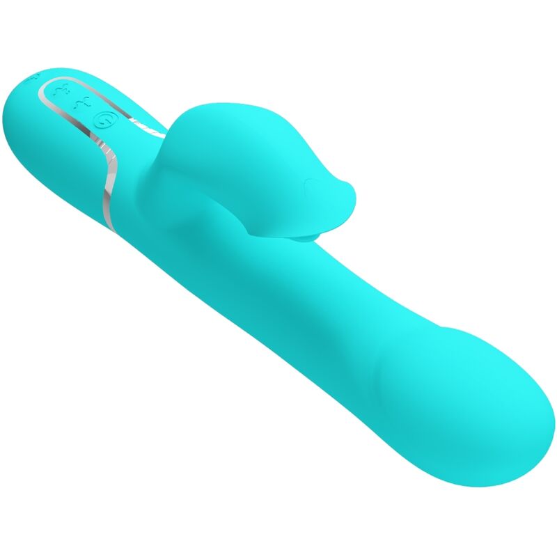 PRETTY LOVE - RABBIT VIBRATOR PEARLS AQUA GREEN – Bild 4