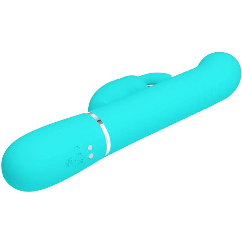 PRETTY LOVE - COALE RABBIT VIBRATOR PERLEN AQUAGRÜN – Bild 5