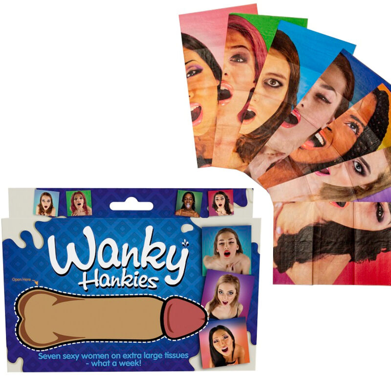 SPENCER  FLEETWOOD - WANKY HANKIES 7 EXTRA GROßE DAMENTASCHENTÜCHER