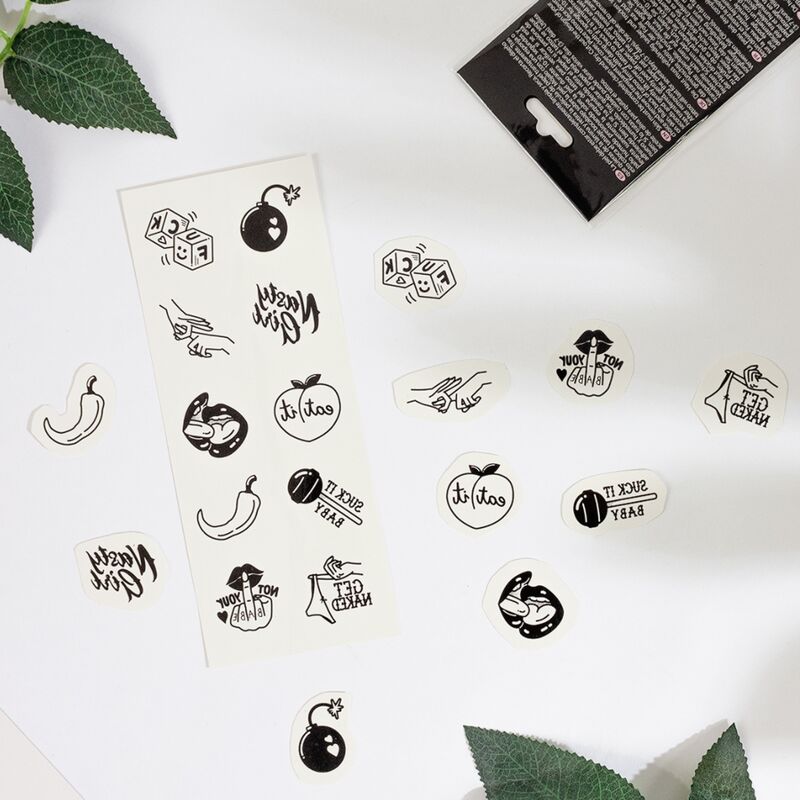 SECRET PLAY - SET MIT 10 TEMPORREN TATTOOS AUS DER SPICY COLLECTION – Bild 3