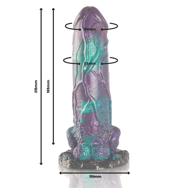 EPIC - BASILISK DILDO DOPPELT SCHUPPIG VERGNÜGEN, GROSSE GRÖSSE – Bild 3