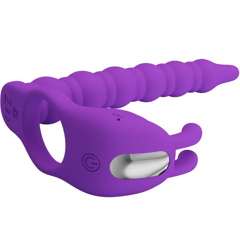PRETTY LOVE - BLACKNEY PENISRINGE MIT VIBRATOR-PLUG – Bild 3