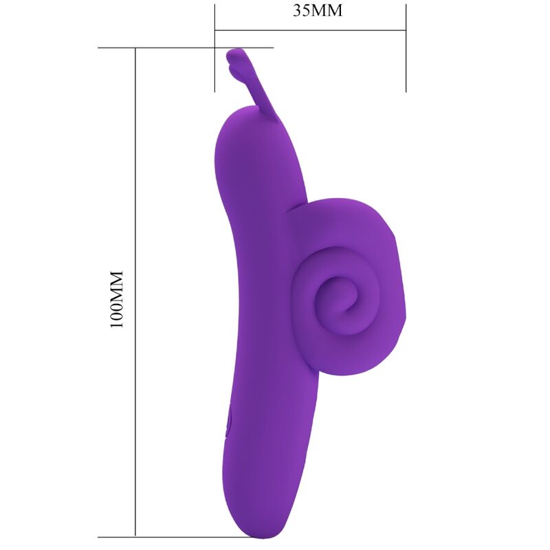 PRETTY LOVE - SNAIL LEISTUNGSSTARKER LILA FINGERSTIMULATOR – Bild 5