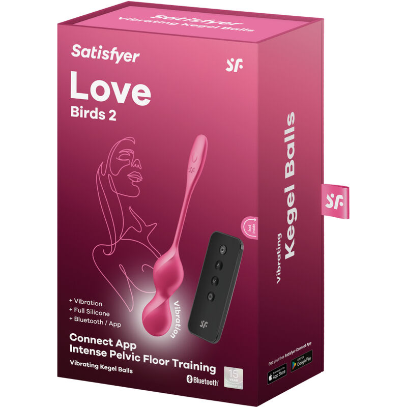 SATISFYER - LOVE BIRDS 2 VIBRIERENDE KEGEL-KUGELN + KOSTENLOSE APP – Bild 5