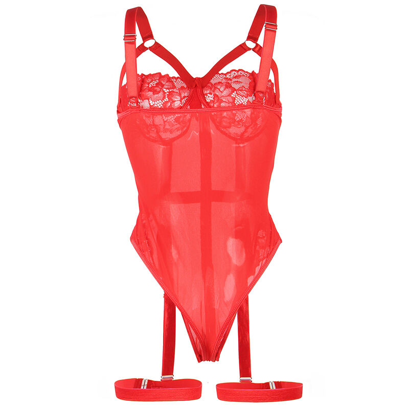 SUBBLIME - TEDDY CON LIGUERO DETALLE TIRAS PECHO ROJO S/M – Bild 4