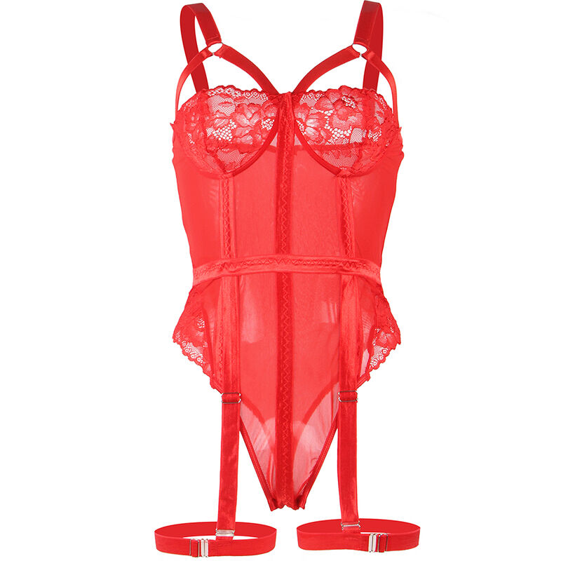 SUBBLIME - TEDDY CON LIGUERO DETALLE TIRAS PECHO ROJO S/M – Bild 5