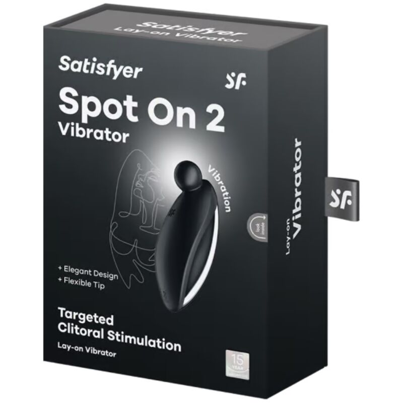 SATISFYER - SPOT ON 2 AUFLEGEVIBRATOR SCHWARZ – Bild 5