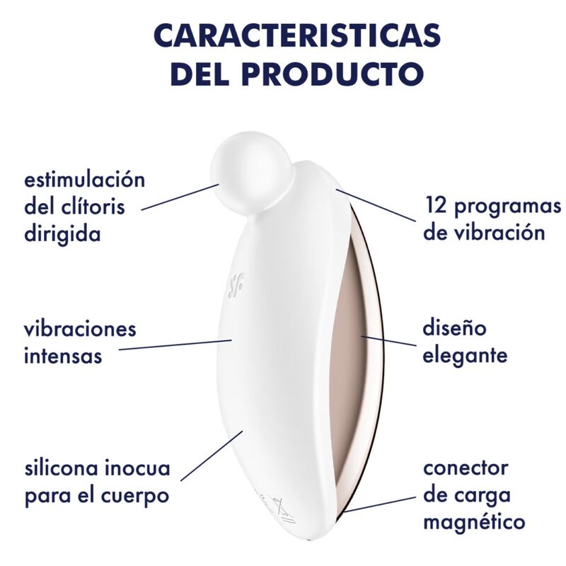 SATISFYER - SPOT ON 2 AUFLEGEVIBRATOR WEISS – Bild 4