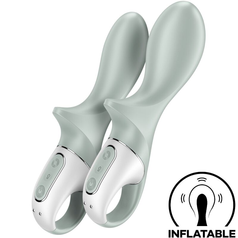 SATISFYER - AIR PUMP BOOTY 3 AUFBLASBARER ANALVIBRATOR GRAUGRÜN – Bild 2