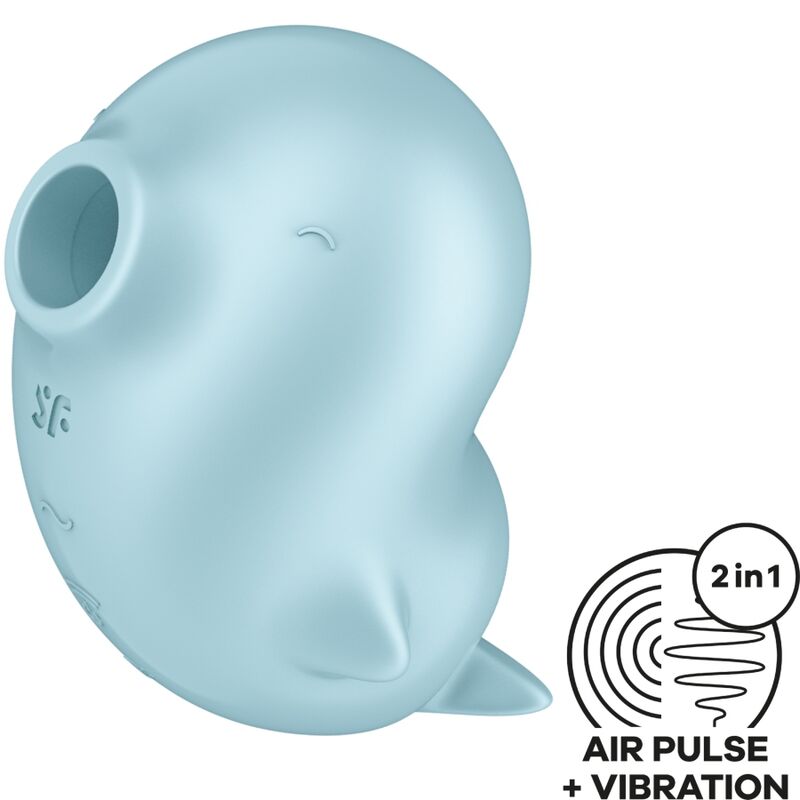 SATISFYER - SASSY SEAL STIMULATOR  VIBRATOR BLAU