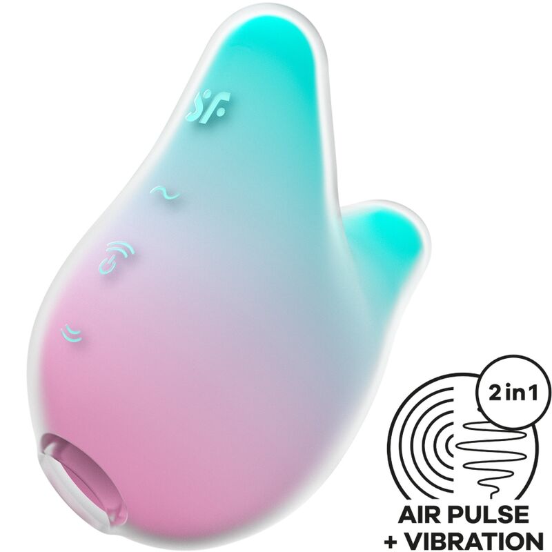 SATISFYER - MERMAID VIBES STIMULATOR  VIBRATOR MINT UND PINK