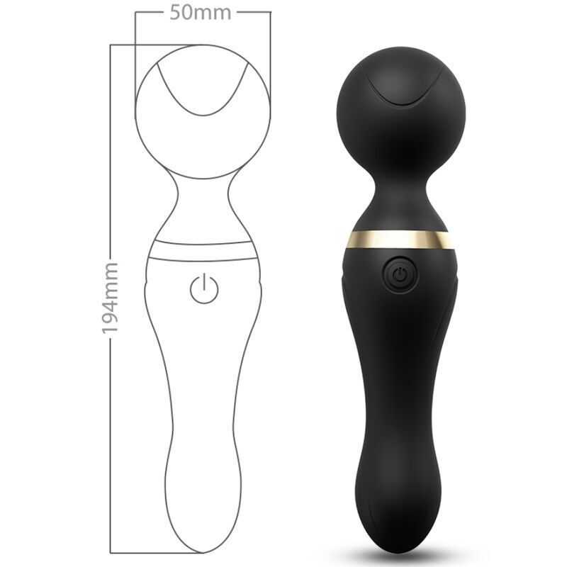 ARMONY - FREEZA MASSAGER VIBRATOR SUPER FLEXIBLER KOPF SCHWARZ – Bild 2