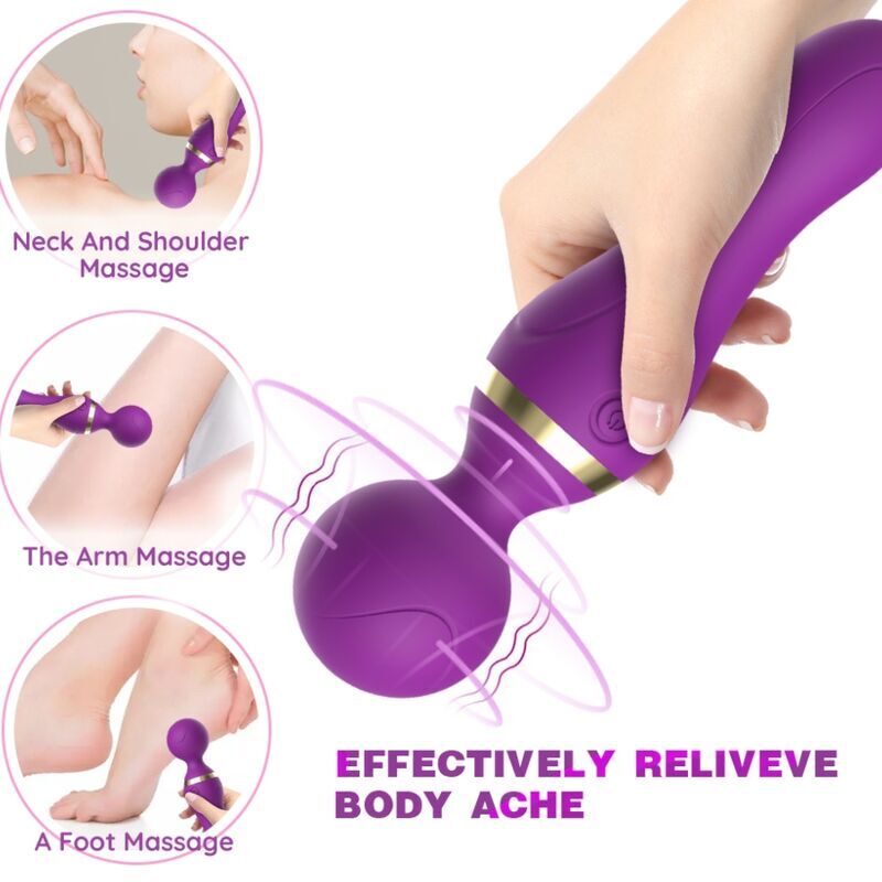 ARMONY - FREEZA MASSAGER VIBRATOR SUPER FLEXIBLER KOPF SCHWARZ – Bild 3