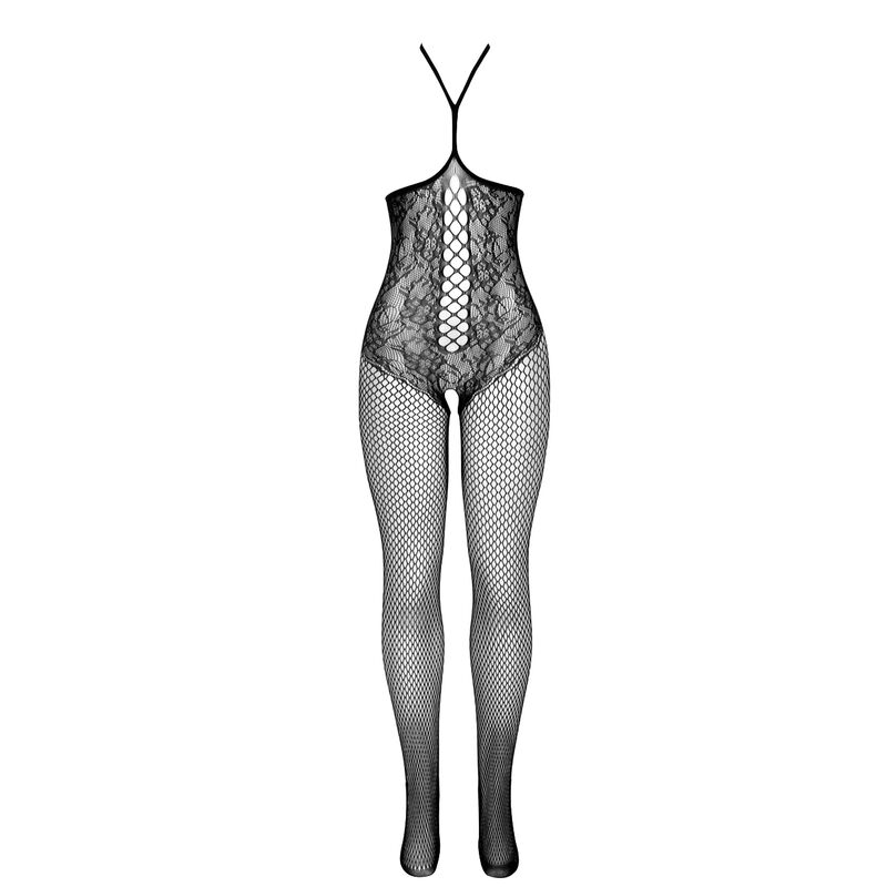 SUBBLIME - 951849 OFFENER NETZ-BODYSTOCKING MIT NECKHOLDER UND SCHWARZ EINE GRÖSSE – Bild 4