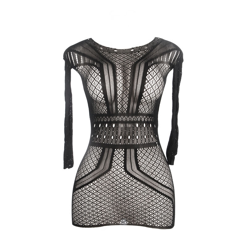 SUBBLIME - 951931 KURZES NETZKLEID MIT NACKTEM RÜCKEN EINE GRÖSSE – Bild 4