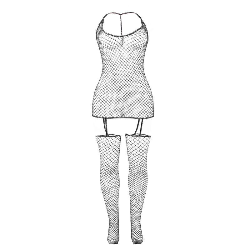 SUBBLIME - 951955 GLNZENDER NETZ-BODYSTOCKING EINE GRÖSSE – Bild 5