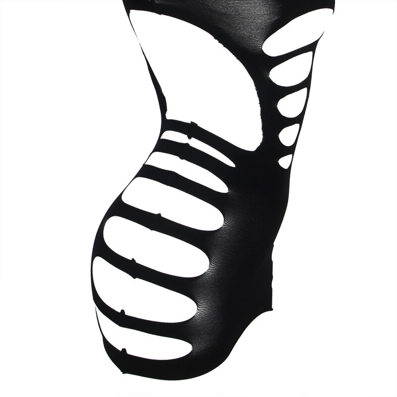 SUBBLIME - 952266 LANGRMELIGER ELASTISCHER NETZ-KLEID SCHWARZ EINE GRÖSSE – Bild 5