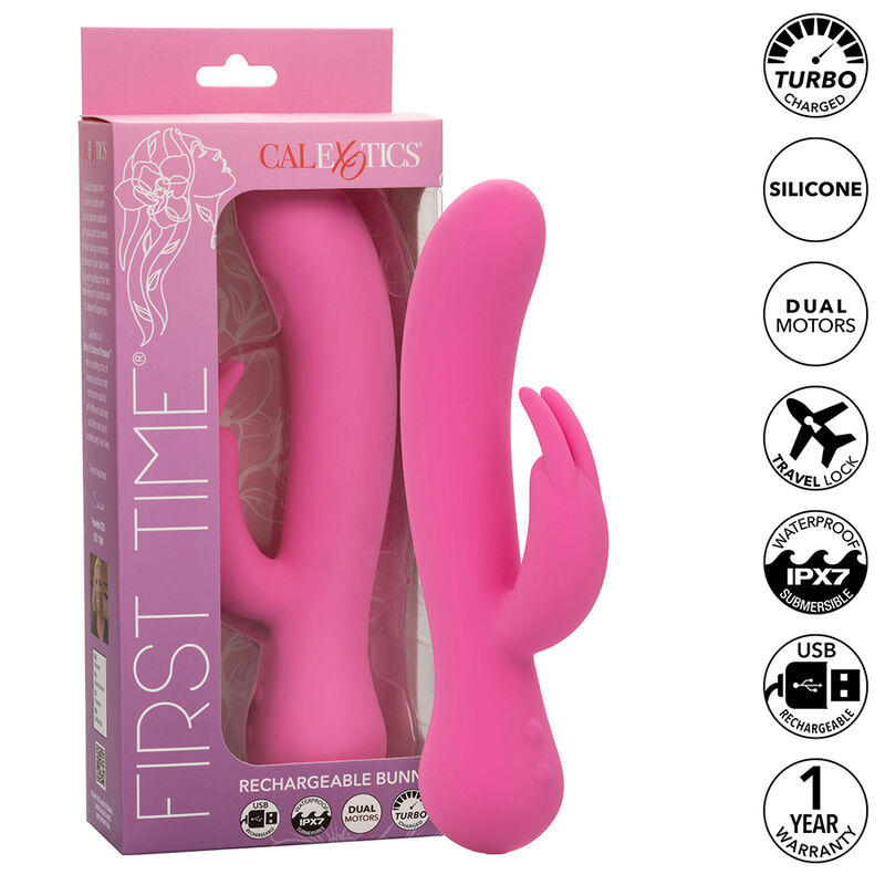 CALEXOTICS - FIRST TIME VIBRATOR RABBIT WIEDERAUFLADBAR ROSA
