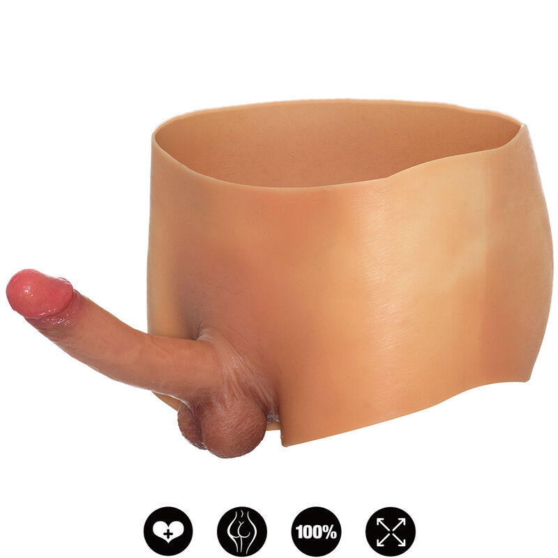 VERBORGENE BEGIERDE  ALTER EGO BOXERSHOT MIT 18 CM PENIS, GRÖSSE S/M