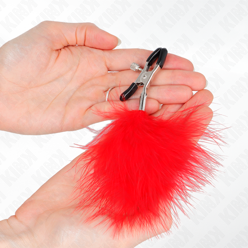 KINK - FEDERNIPPENKLEMME ROT 7 CM – Bild 3