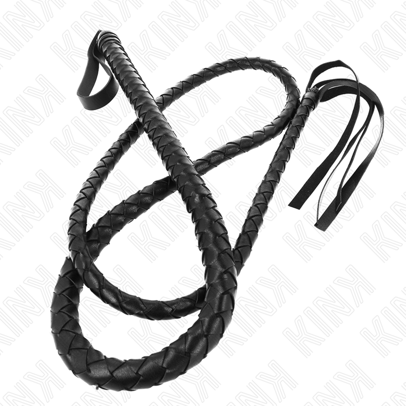 KINK - LANGE SCHWARZE SCHLANGENPEITSCHE 210 CM – Bild 2