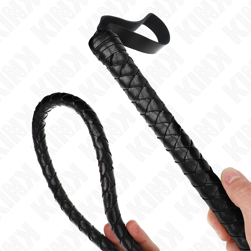 KINK - LANGE SCHWARZE SCHLANGENPEITSCHE 210 CM – Bild 4