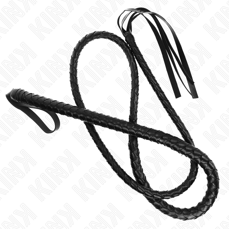 KINK - LANGE SCHWARZE SCHLANGENPEITSCHE 210 CM – Bild 3
