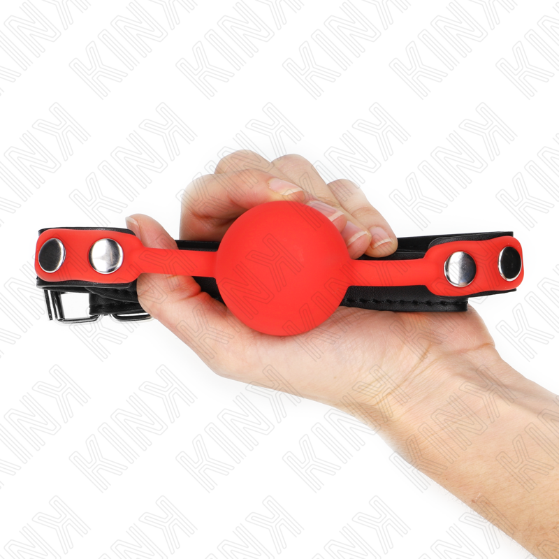 KINK - ROTER SILIKONBALL 4 CM KNEBEL 60 x 2 CM – Bild 4