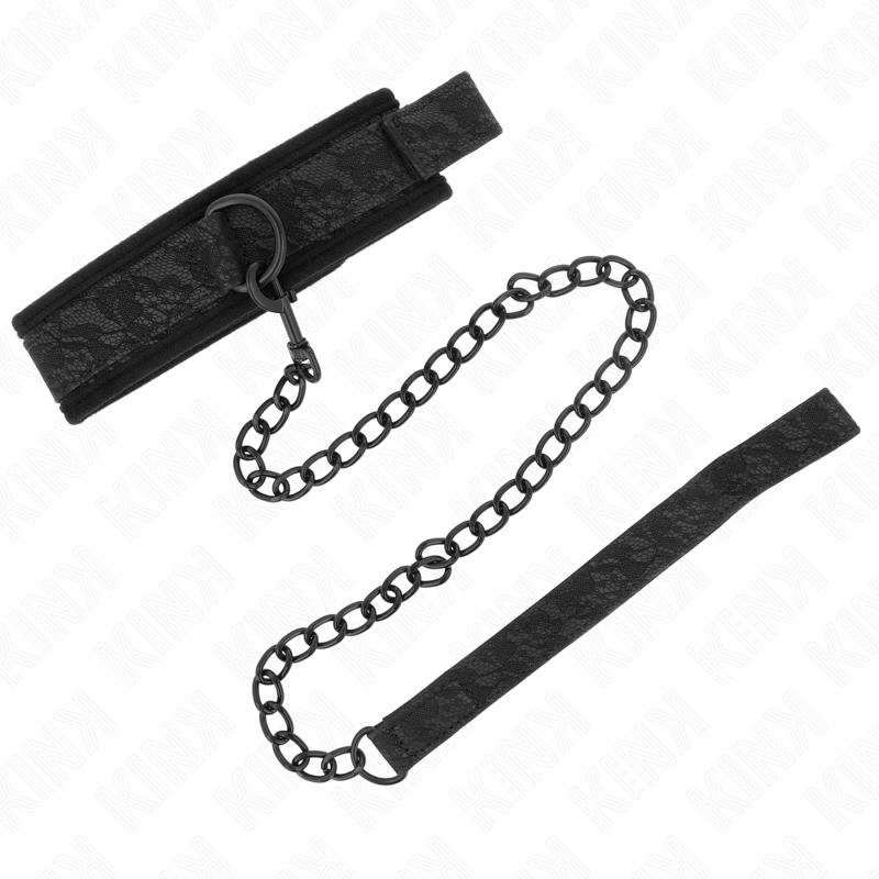 KINK - BASISMODELL HALSBAND MIT LEINE 77 CM MODELL 5 VERSTELLBAR 34-54 CM X 5 CM – Bild 2