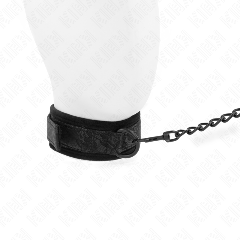 KINK - BASISMODELL HALSBAND MIT LEINE 77 CM MODELL 5 VERSTELLBAR 34-54 CM X 5 CM – Bild 4