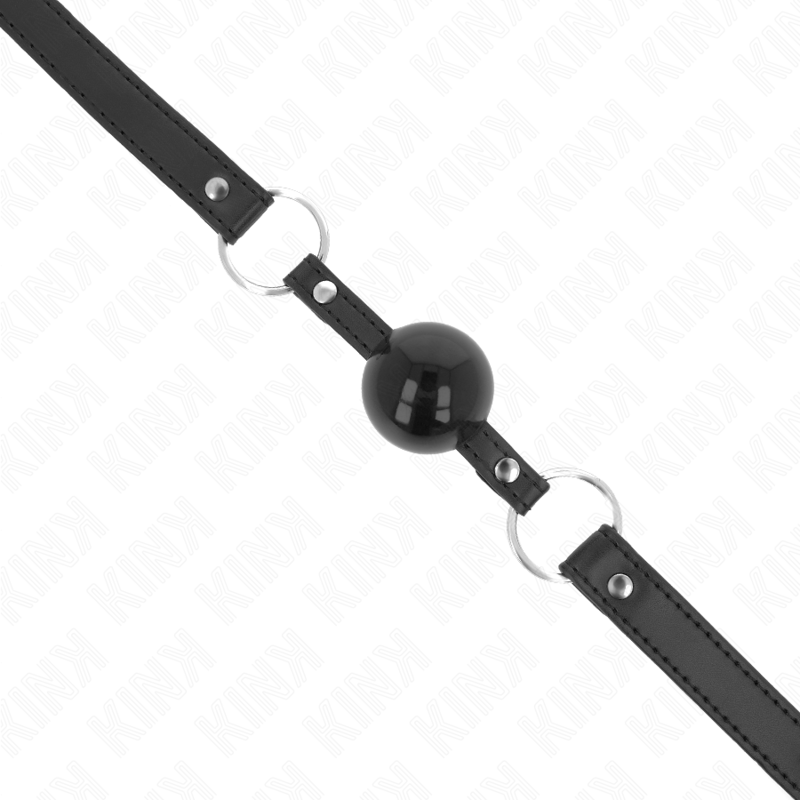 KINK - TPE BALL 4 CM KNEBEL MIT SCHWARZEM SCHLOSS 60 x 2 CM – Bild 4