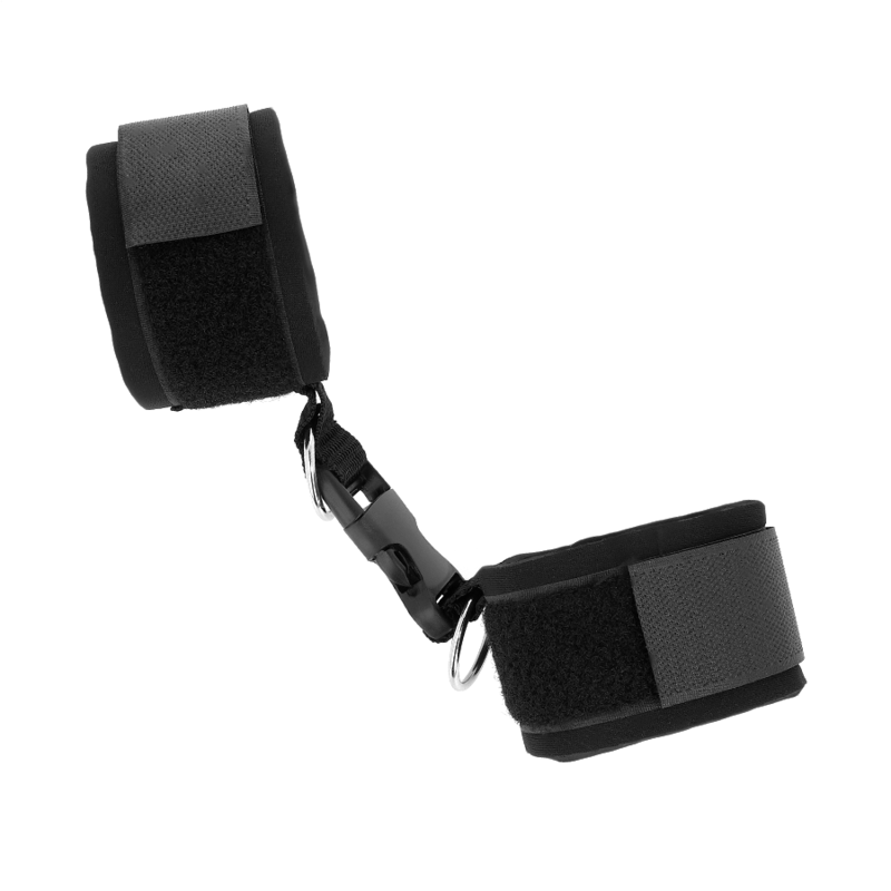 KINK - NEOPREN HANDGELENKFESSELN MIT KLETTVERSCHLUSS SCHWARZ VERSTELLBAR 22-34 CM – Bild 2