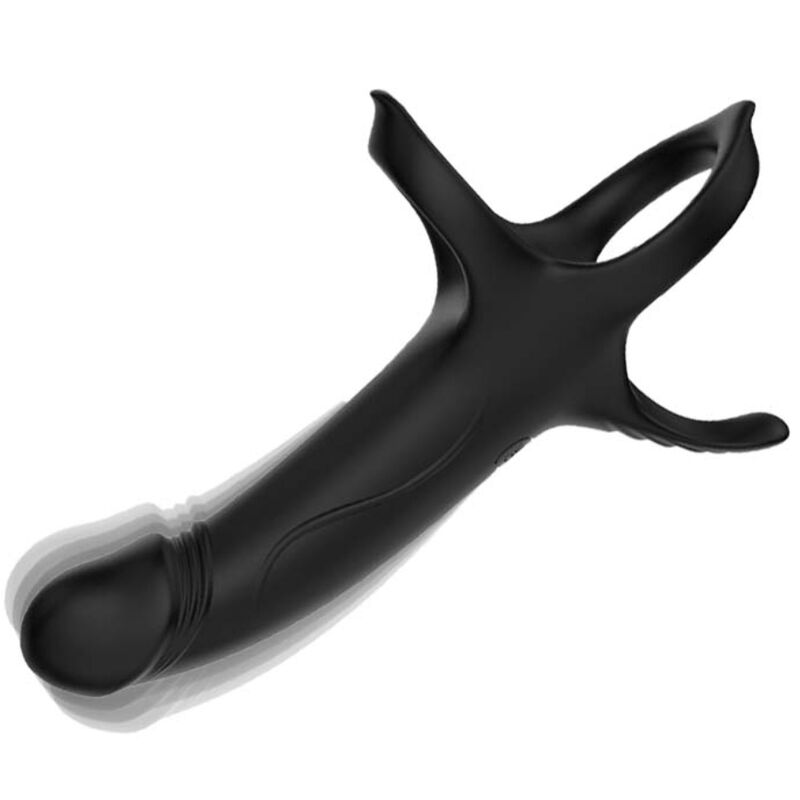 ARMONY - DILDO MIT RING VIBRATOR SCHWARZ – Bild 3