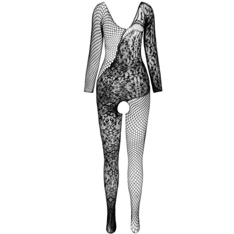 PASSION - BS 107 BODYSTOCKING SCHWARZ EINE GRÖSSE – Bild 3