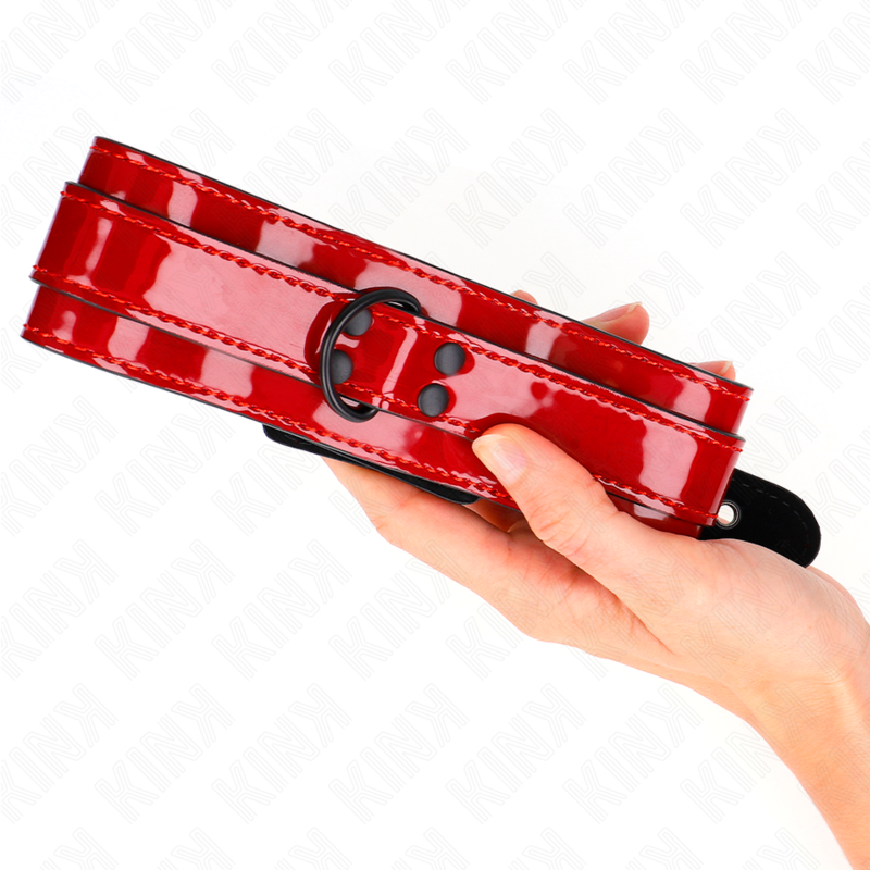 KINK - WEINROTE VERSTELLBARE HALSKETTE 37,5-49,5 CM X 5 CM – Bild 4