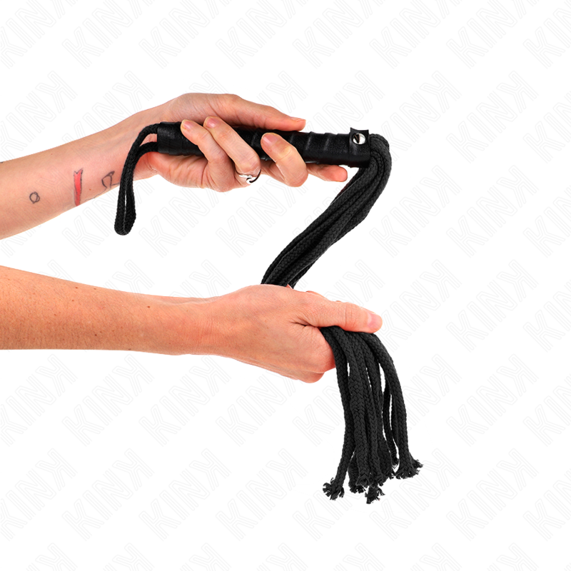 KINK - SCHWARZE SEILPEITSCHE 56 CM – Bild 4