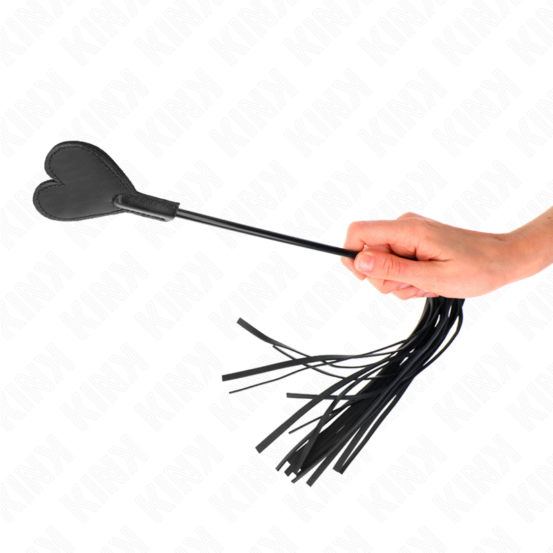 KINK - RANGE PEITSCHE MIT HERZPLATTE 35 CM – Bild 4