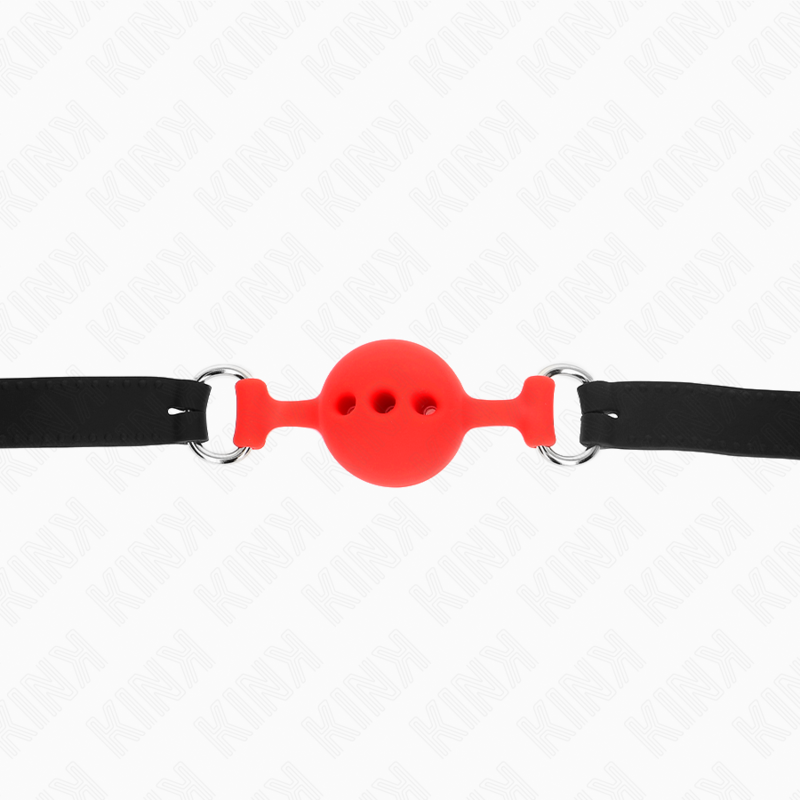 KINK - VOLLSILIKON-KLAPPEN 55 x 2 CM MIT 4 CM KUGEL GRÖSSE S ROT VERSTELLBAR 35-51 CM – Bild 5