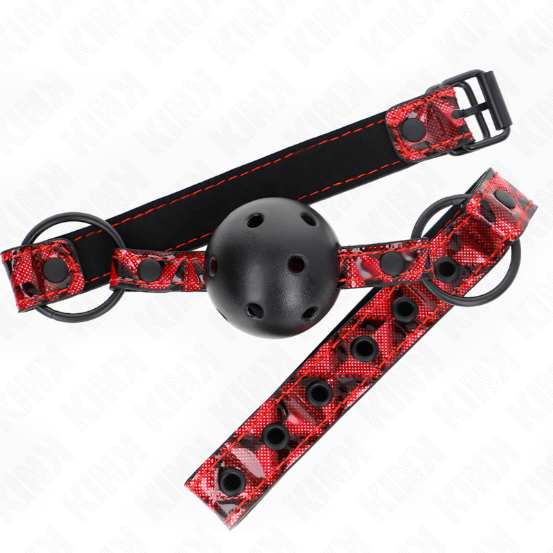 KINK - RAUTENMUSTER-BALL 4,5 CM GAG MODELL 2 64,5 CM VERSTELLBAR 42-60 CM – Bild 2