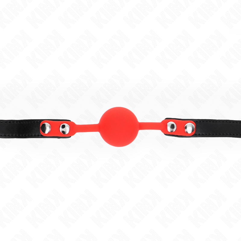 KINK - SILIKONBALL 4 CM KNEBEL MIT SCHLOSS 60 x 2 CM – Bild 3