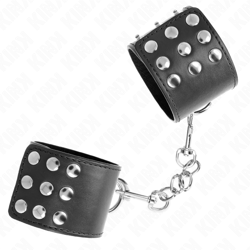 KINK - HANDGELENKFESSELN MIT DRUCKVERSCHLUSS SCHWARZ VERSTELLBAR 19-24 CM X 5,5 CM – Bild 3