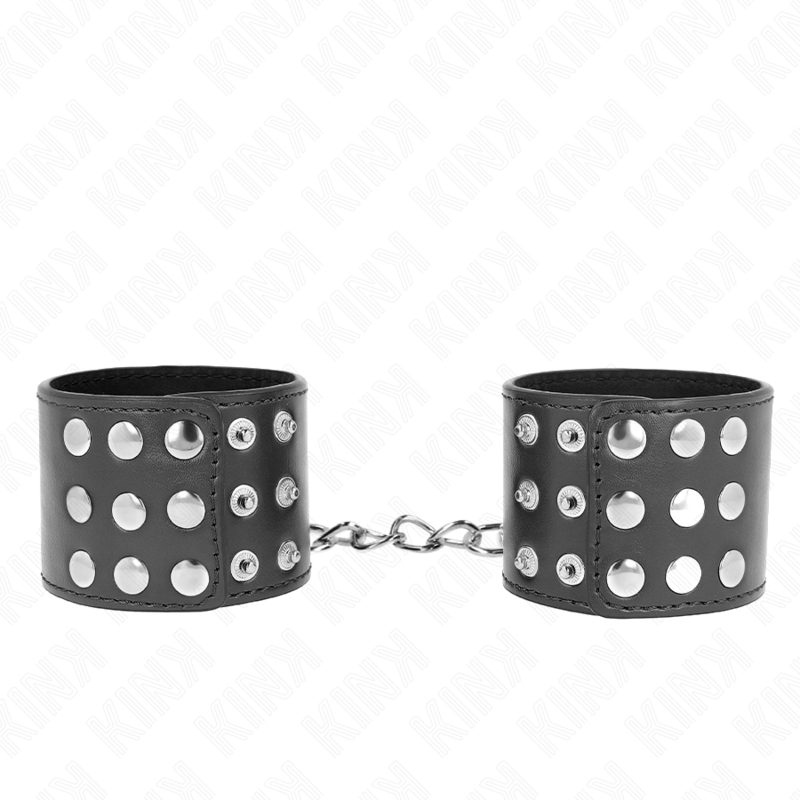 KINK - HANDGELENKFESSELN MIT DRUCKVERSCHLUSS SCHWARZ VERSTELLBAR 19-24 CM X 5,5 CM – Bild 2