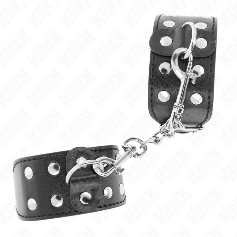 KINK - ARMBÄNDER MIT DOPPELTER REIHE VERSTELLBARER NIETEN SCHWARZ – Bild 3