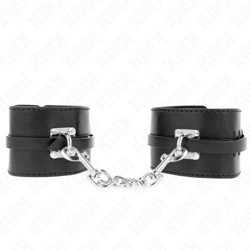 KINK - DELUXE HANDGELENKFESSELN MIT VERRIEGELUNG, SCHWARZ, VERSTELLBAR 14,5-21 CM X 6 CM – Bild 2