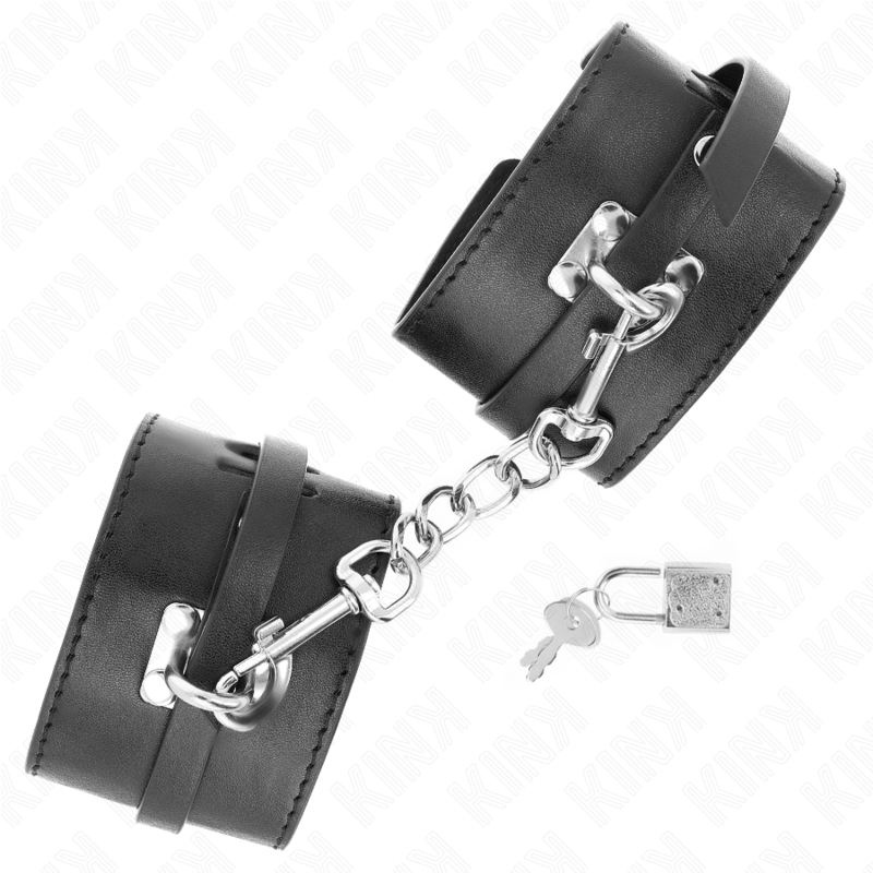 KINK - DELUXE HANDGELENKFESSELN MIT VERRIEGELUNG, SCHWARZ, VERSTELLBAR 14,5-21 CM X 6 CM – Bild 3